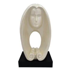 Austin Productions Durastone Sculpture "Woman's Face" Fisher, 1980