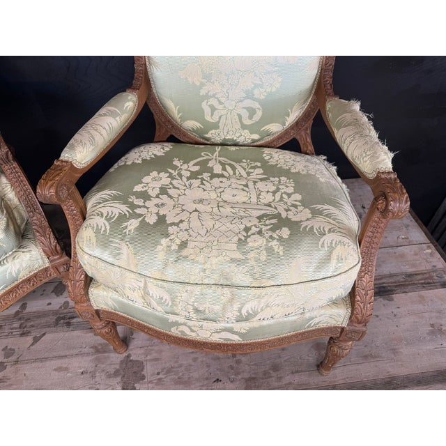French Bergere Armchairs, 1870, Set of 2 For Sale - Image 16 of 18