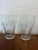 Glass 1980s Coca-Cola Contour Drinking Glasses Clear Coke Logo Tumblers Collectible - Set of 4 For Sale - Image 7 of 9