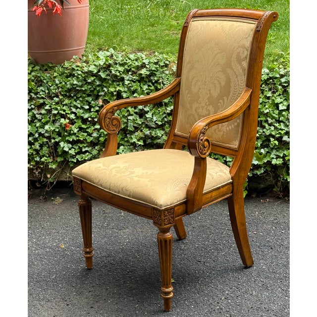 Ethan Allen Townhouse Collection “Addison” French Regency Dining Chairs - Set of 4 For Sale - Image 9 of 12