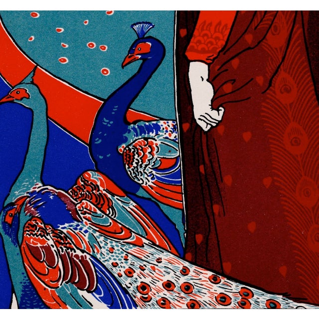Louis Rhead, La Femme au Paon, 1897, Lithograph on Paper For Sale - Image 4 of 10