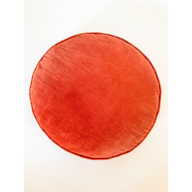 Late 20th Century Vintage Imari Needlepoint and Velvet Pillow For Sale - Image 5 of 7