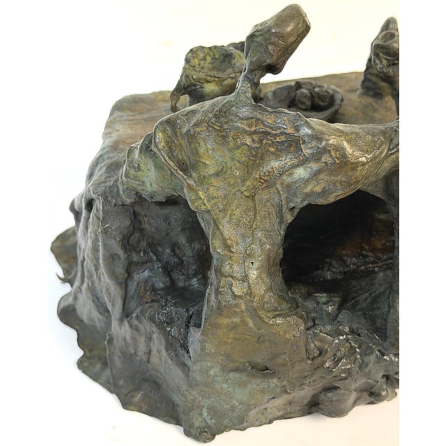 Daredjan Zourabichvili “Feast” Signed & Numbered Bronze Sculpture, Edition 2/8 For Sale - Image 4 of 18
