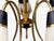 1950s Mid-Century Modern German Modern, Five-Light Chandelier, Brass, Metal, Glass For Sale - Image 12 of 13
