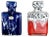Blue-Red Pottery Fat Lava Glaze WGP Vases from Jopeko, Germany, 1970s, Set of 2 For Sale