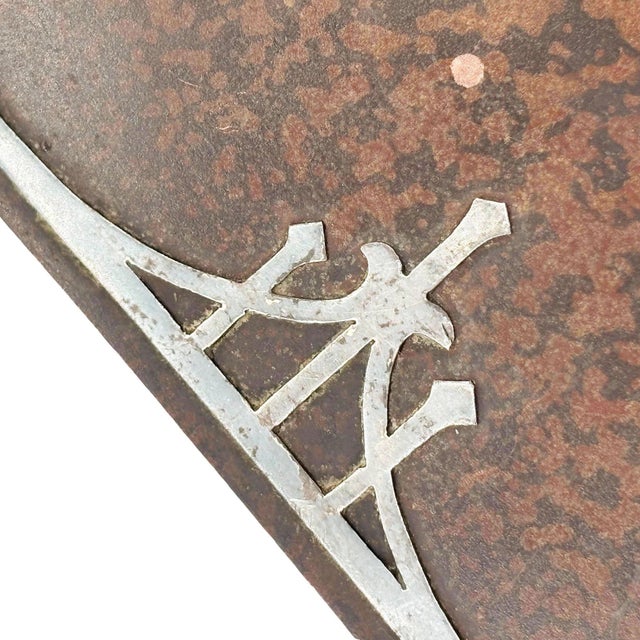 Brown Early 20th Century Arts & Crafts Sterling Silver on Bronze Humidor Cigarette Box by Heintz For Sale - Image 8 of 10
