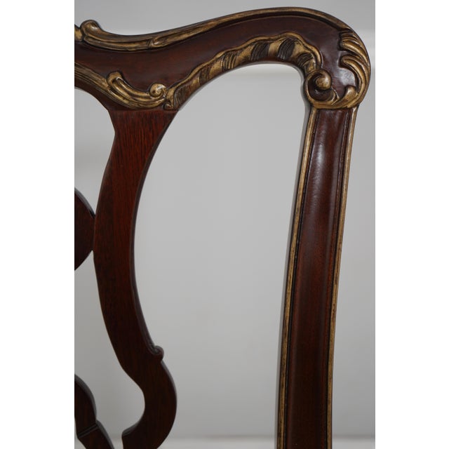 Set of 8 Henkel Harris Model 115 Mahogany Dining Room Chairs For Sale - Image 14 of 18