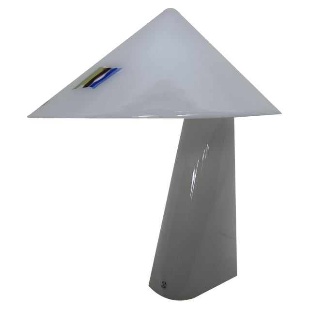 Sculptural Glass Table Lamp from Peill & Putzler, Germany, 1980s For Sale