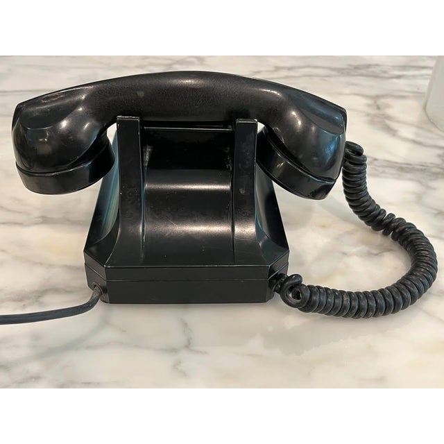 STROMBERG CARLSON　USA　卓上電話機　アンティーク 1940's Vintage Stromberg Carlson Black Desk Telephone~ Model