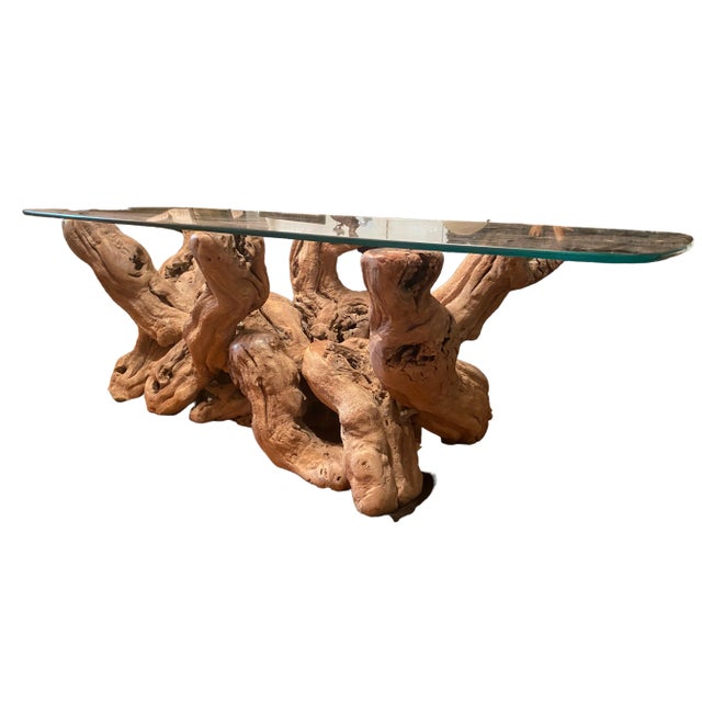 Wood 1960s Mid Century Burl Wood Coffee Table For Sale - Image 7 of 7