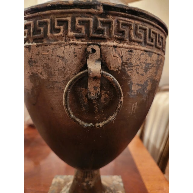 2000s Rustic Metal Lamp For Sale In Tampa - Image 6 of 7