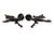 Black Pair of Midcentury Cast Iron Dragon Candleholders For Sale - Image 8 of 8