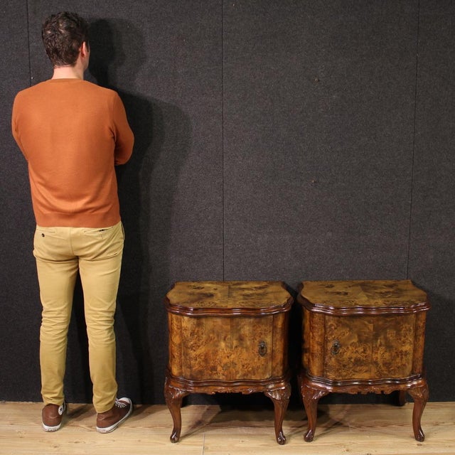 Vintage Italian Nightstands, 1950, Set of 2 For Sale - Image 11 of 12