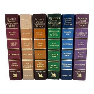 Vintage Readers Digest Decorative Hardcover Books Set of 6 For Sale