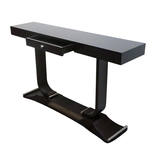 Early 21st Century Maitland Smith Furniture Living Room Decoratif Contemporary Modern 57" Console / Entryway Table For Sale - Image 5 of 12