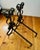 Vintage Cast Iron Filligree Andirons For Sale - Image 4 of 8