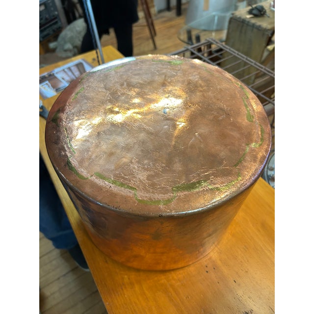 Very Large Antique E Cooper & Sons Copper Pot For Sale - Image 9 of 15