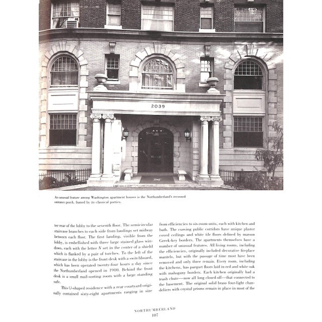 "Best Addresses: A Century of Washington's Distinguished Apartment Houses" 1988 Goode, James M. For Sale - Image 10 of 11