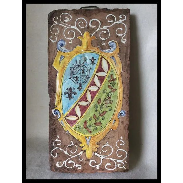 1960s Vintage French Country, Art Pottery, Architectural Tile, Garden Decor For Sale - Image 5 of 5