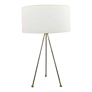 Mid Century Modern 3 Legged Metal Table Lamp 1960s For Sale