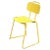 Vintage Italian Yellow Metal Chair, 1980s For Sale