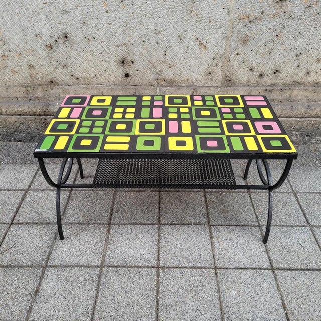 1960s Coffee Table in Vallauris Ceramic from Roger Capron, 1960s For Sale - Image 5 of 18