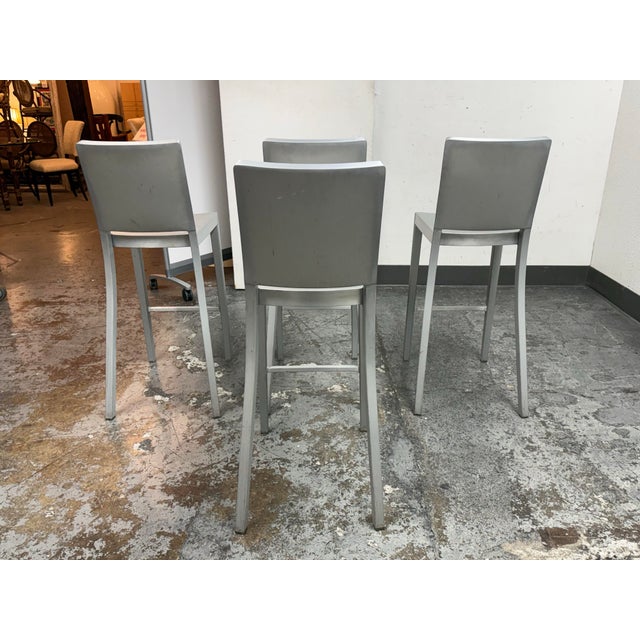 2020s Philippe Starck for Emeco Hudson Barstools, Set of Four For Sale - Image 5 of 12