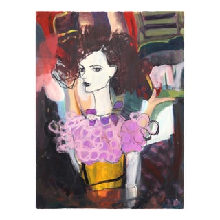Honor - Original Contemporary Figurative Mixed Media Painting on Canvas by Erin Hammond For Sale