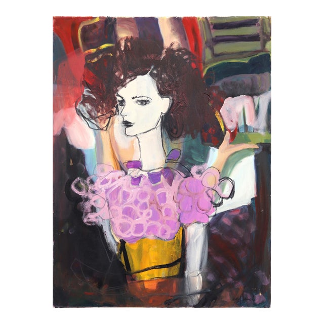 Honor - Original Contemporary Figurative Mixed Media Painting on Canvas by Erin Hammond For Sale