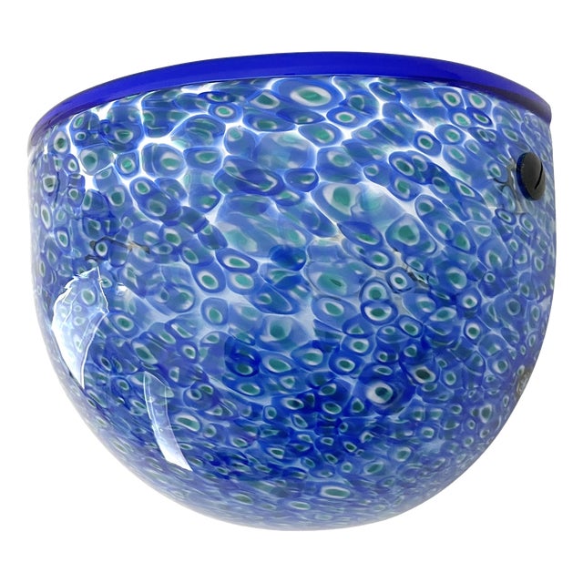 Vintage Murano Glass Neverrino Wall Lamp by Gae Aulenti for Vistosi, 1970s For Sale