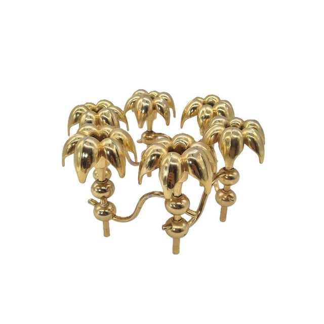 Mid-Century Modern Palm Candleholder by BMF Nagel, 1970s For Sale - Image 10 of 10