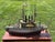 American Late 19th C. American Primitive Folk Hand-Crafted Battleship Model on Base For Sale - Image 3 of 17