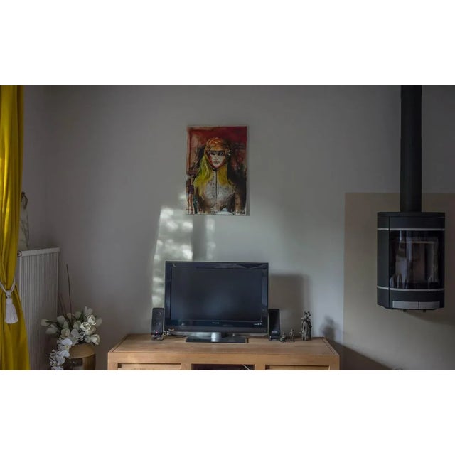 Contemporary Jean-Pierre Brissart, La femme aux lunettes, 2015, Mixed Media For Sale - Image 3 of 5