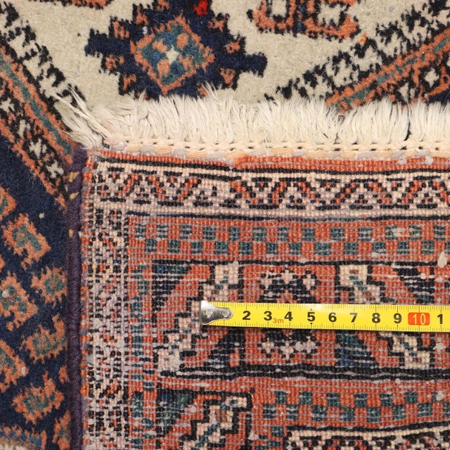 Brown Middle Eastern Afshar Rug in Wool For Sale - Image 8 of 9