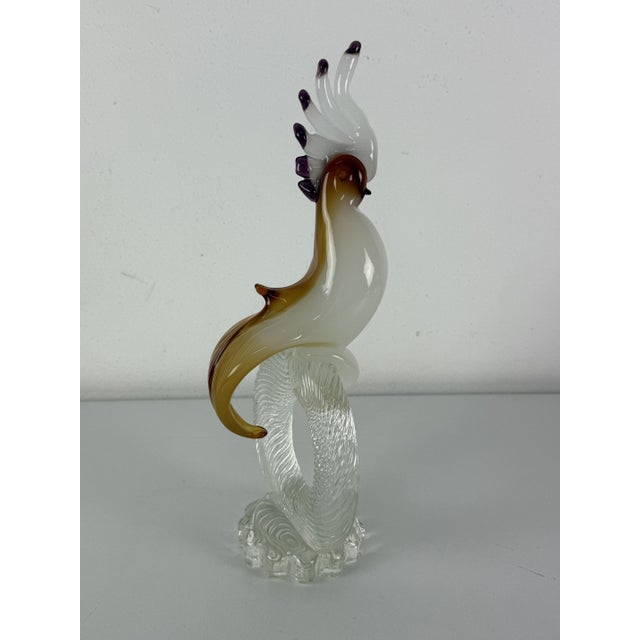 Barovier & Toso Murano Glass Bird in the style of Barovier & Toso, 1960s For Sale - Image 4 of 9