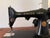 Wood Vintage 1930s Singer Electric Sewing Machine in Original Wooden Cabinet With Extension Leaf For Sale - Image 7 of 16