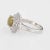 2.21ct Cat''s Eye Chrysoberyl Diamond Ring Estate Platinum Certificate Jewellery size 6.25 For Sale - Image 4 of 7