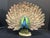 Gemstone Peacock Wheel Open Statue Handmade Artwork Wildlife Bird Sculpture Decor For Sale - Image 7 of 9