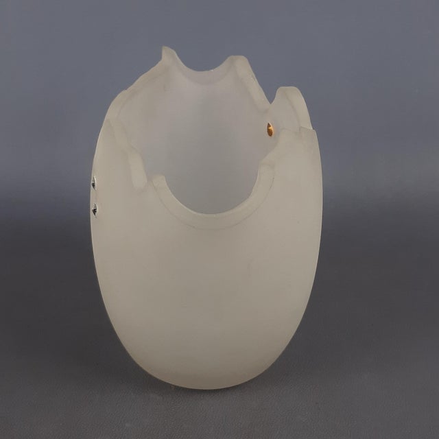 Opal Glass Vase with Swarovski Crystals from Rosenthal For Sale - Image 5 of 13