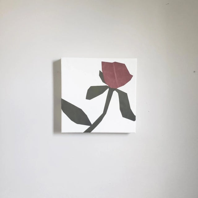 2020s Minimalist Handmade Leather Wall Art "Desert Rose" For Sale - Image 5 of 6
