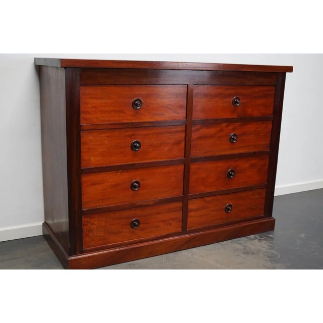English Mahogany Commode Bank of Drawers, 1930s For Sale - Image 4 of 18