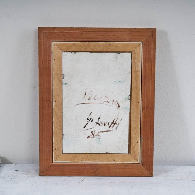 Giovanni Lovetti, Venice, Oil on Panel, Framed For Sale - Image 4 of 5