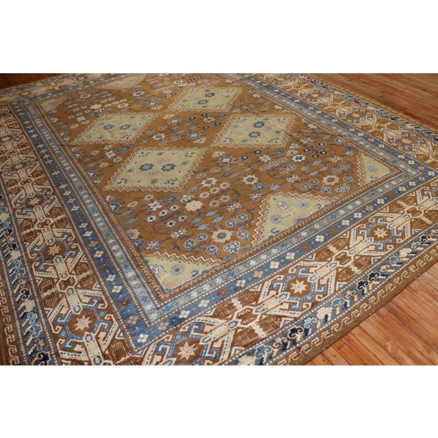 Antique Zabihi Collection Khotan Rug - 10'10" x 13'7" For Sale - Image 12 of 12