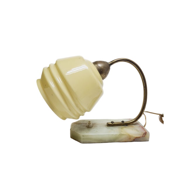 Art Deco Bedside Lamp, Belgium, 1950s, in Good conditions. Designed 1950 to 1959 European Plug (up to 250V).The wiring of...