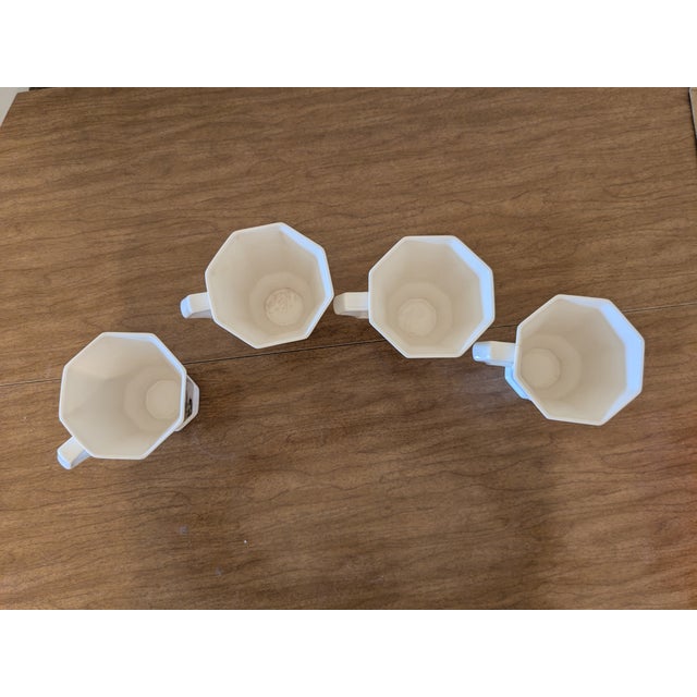 Late 20th Century Nikko Christmastime Octagonal Footed Set of Coffee Mugs - Set of 4 For Sale - Image 4 of 6