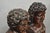 Wood Late 20th Century Classical Maitland Smith Style Carved Mahogany Wood Bust on Alabaster - A Pair For Sale - Image 7 of 15
