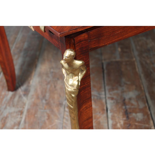 Brown French Art Deco Rosewood Dining Table, 1925 For Sale - Image 8 of 18