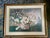 This large, vintage print features a beautiful Chinoiserie bowl filled with a flower arrangement. I believe this item was...