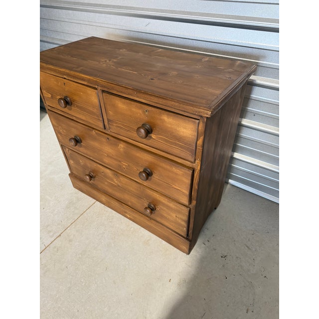 Late 19th Century Antique Pine Two Over Two Drawers - Chest of Drawers From England For Sale - Image 5 of 18