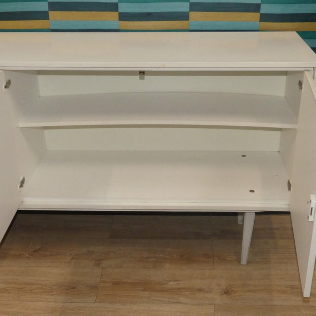 Large Mid-Century Modern White Sideboard in the style of Panton Era, 1970s For Sale - Image 6 of 18